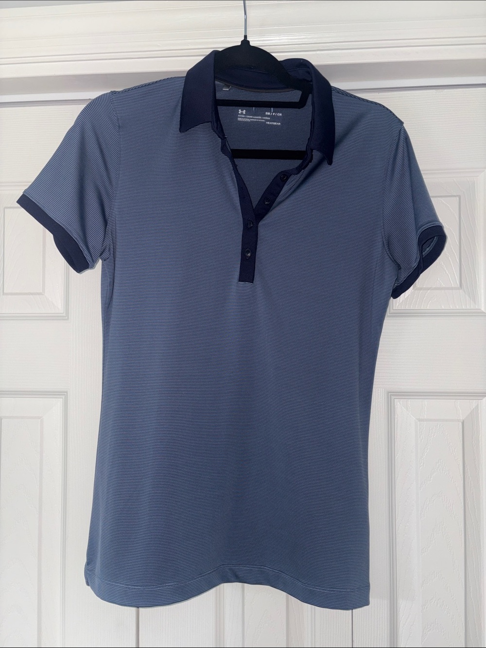 Under Armour Women's Golf Slate Blue Short-Sleeve Polo